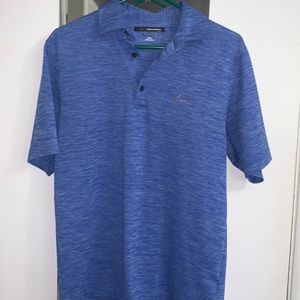 Greg Norman Blue sports polo!